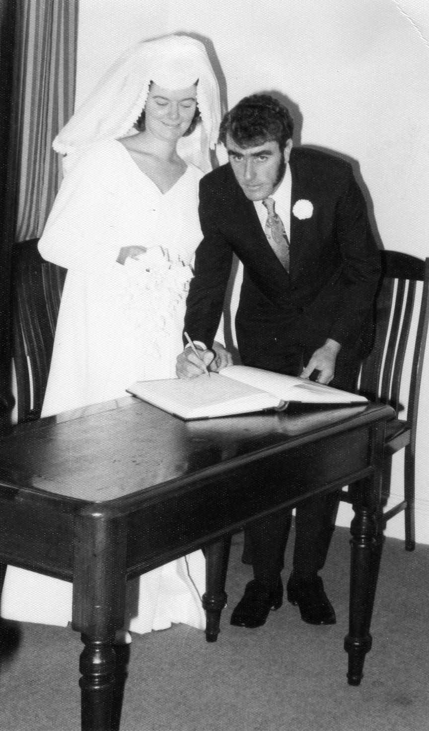 Ross &amp; Robyn's wedding 1971